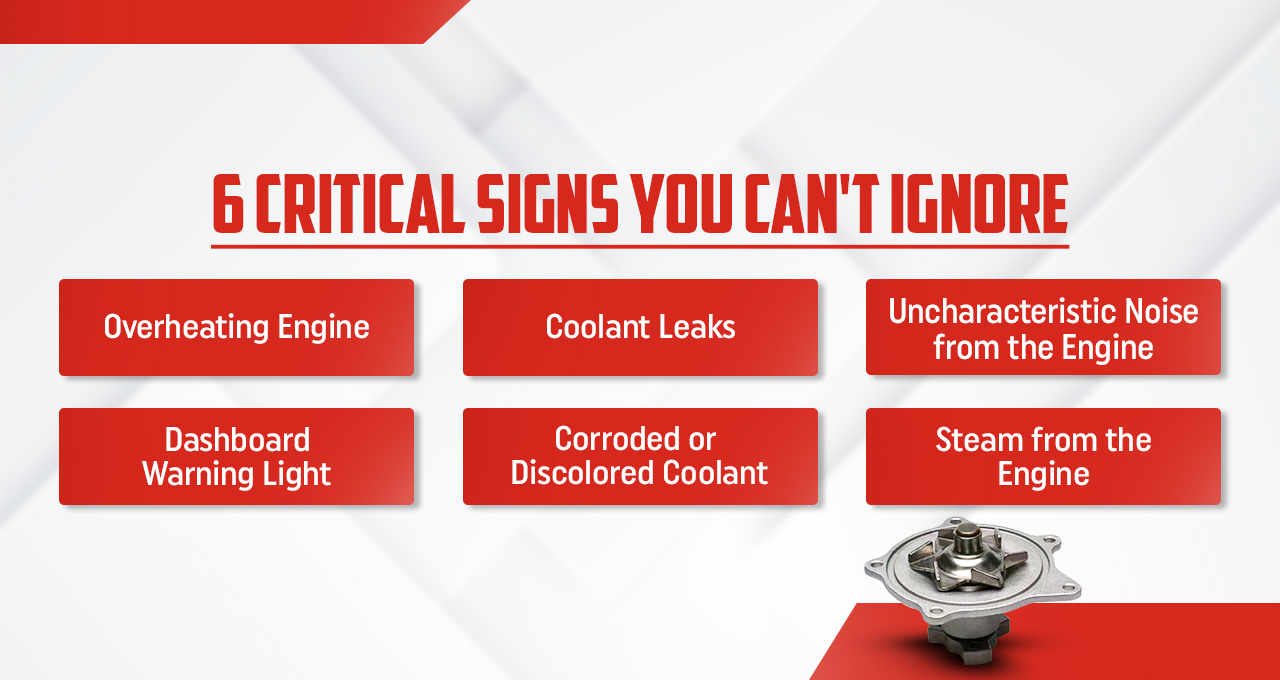 Water pump car failure signs